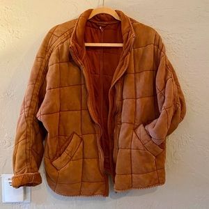 Free People Dolman Quilted Knit Jacket